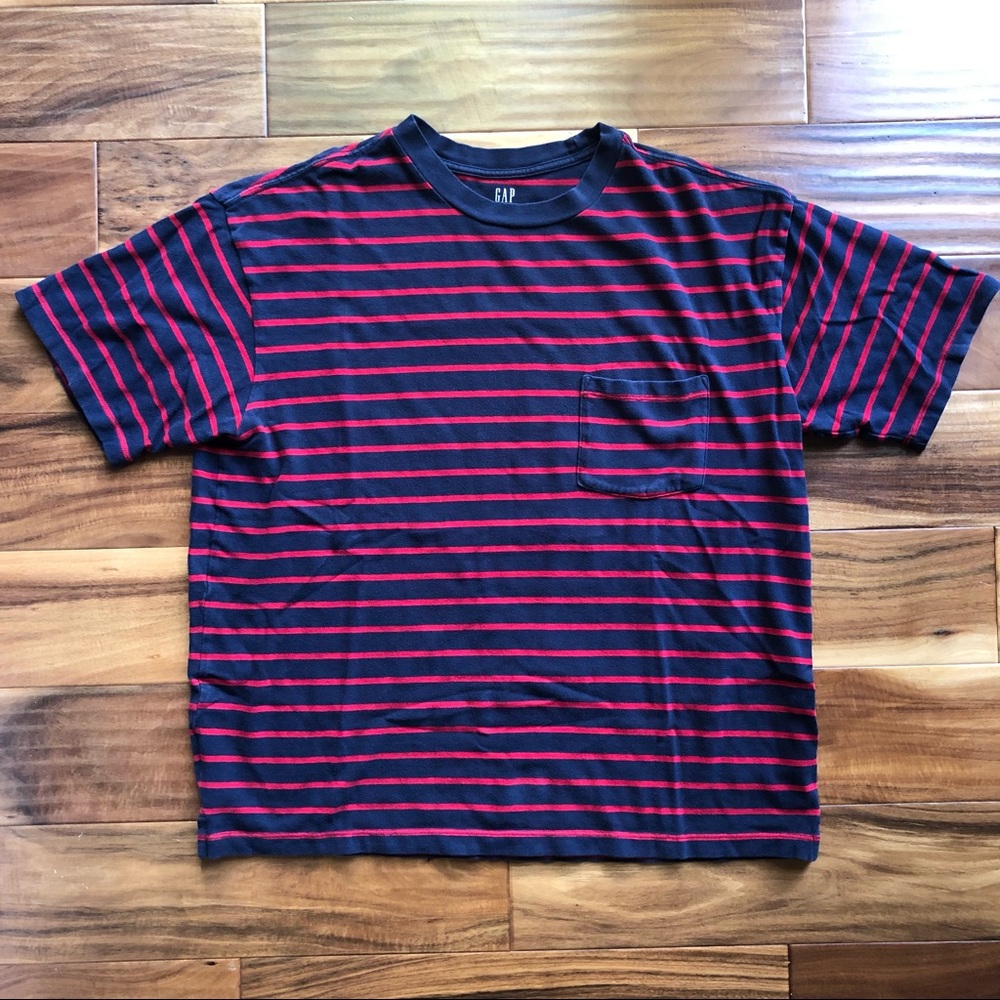 Gap striped oversized slub tee